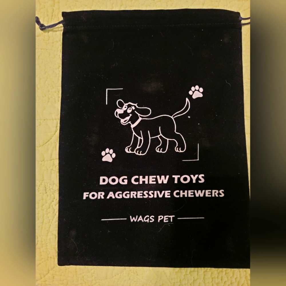 Black Dog Chew Toys Bag for Aggressive Chewers Brand New
